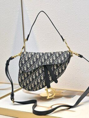 Christian Dior Dior Saddle Bag Oblique Handbag